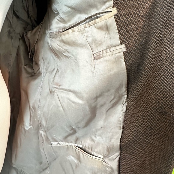 Burberry London Sz 46R Brown Sport Coat with Notch Lapels and 100% Wool - Picture 6 of 11